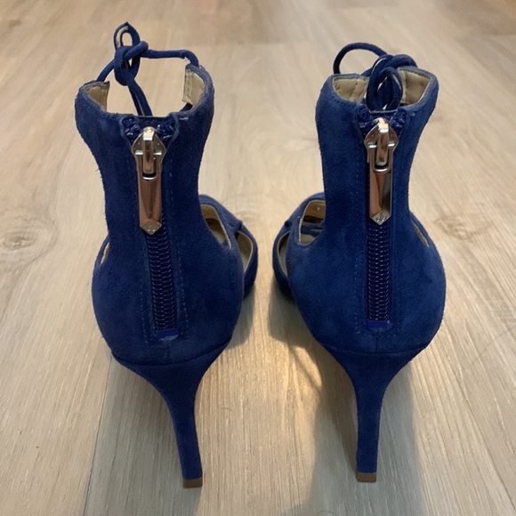 Sam Edelman Tie Up Pointy Pumps- Blue (6) - Picture 3 of 7